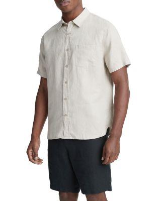 Short Sleeve Linen Shirt by VINCE