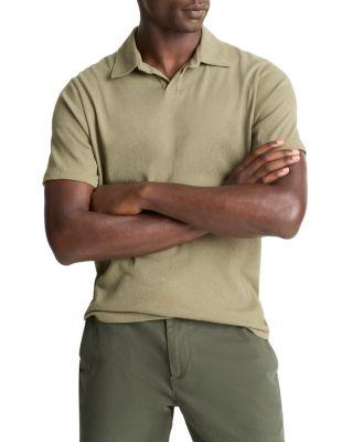 Short Sleeve Loose Knit Polo Shirt by VINCE