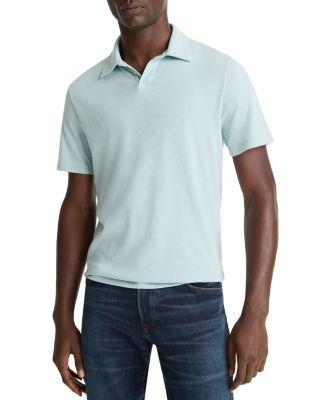 Short Sleeve Loose Knit Polo Shirt by VINCE