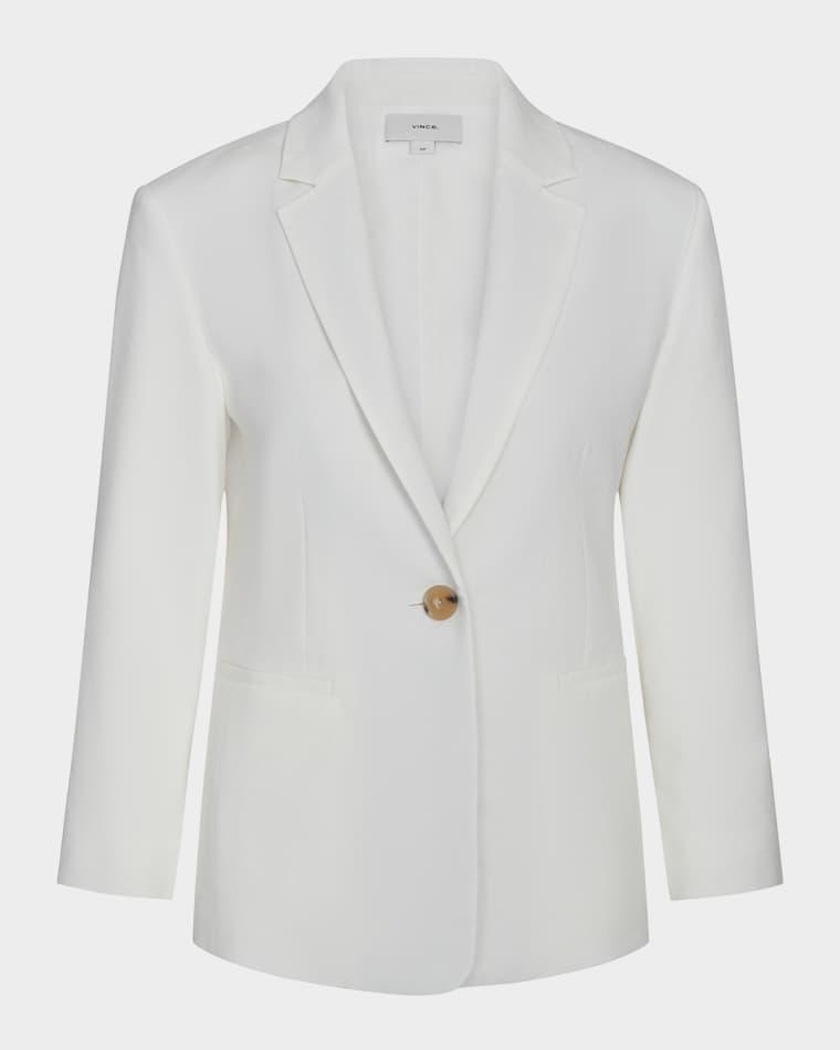 Shrunken Linen Blazer by VINCE