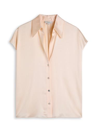Silk-satin shirt by VINCE