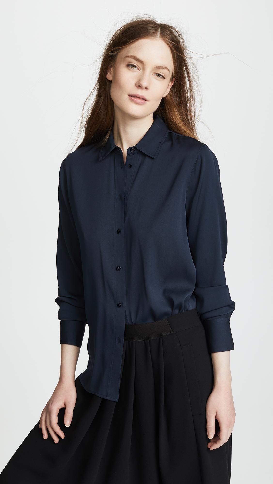 Slim Fitted Blouse by VINCE