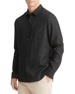 Solid Linen Button Down Shirt by VINCE