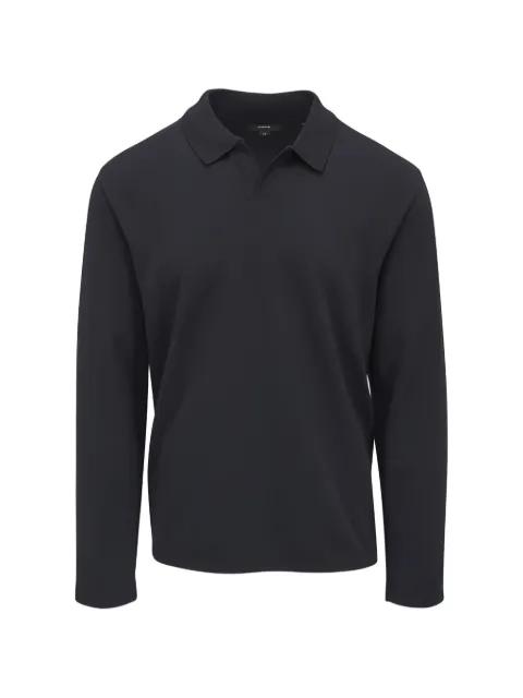 Spring Wovens long-sleeve knitted polo shirt by VINCE