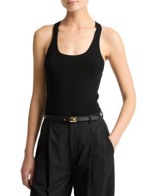 Stretch Scoop Neck Tank Top by VINCE