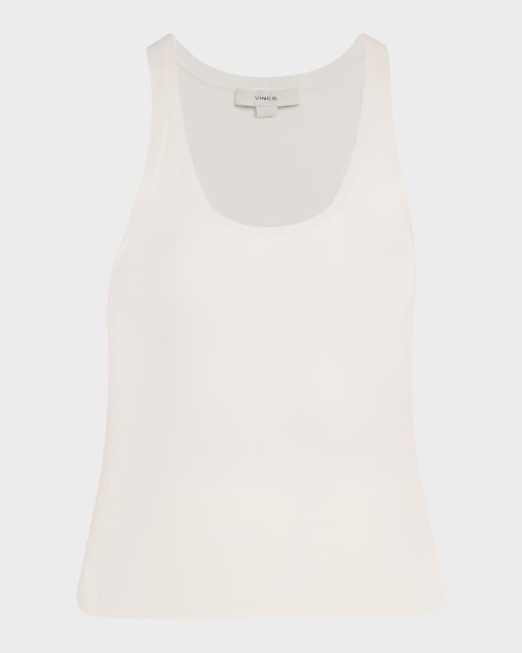 Stretch-Viscose Tank Top by VINCE
