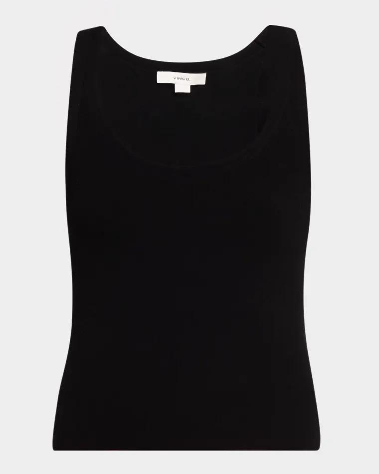 Stretch-Viscose Tank Top by VINCE