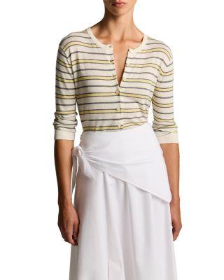 Striped Cardigan Sweater by VINCE