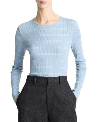 Striped Crewneck Top by VINCE