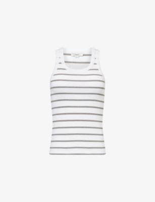 Striped Sleeveless Knit Top by VINCE