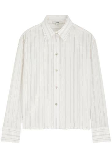 Striped woven shirt by VINCE