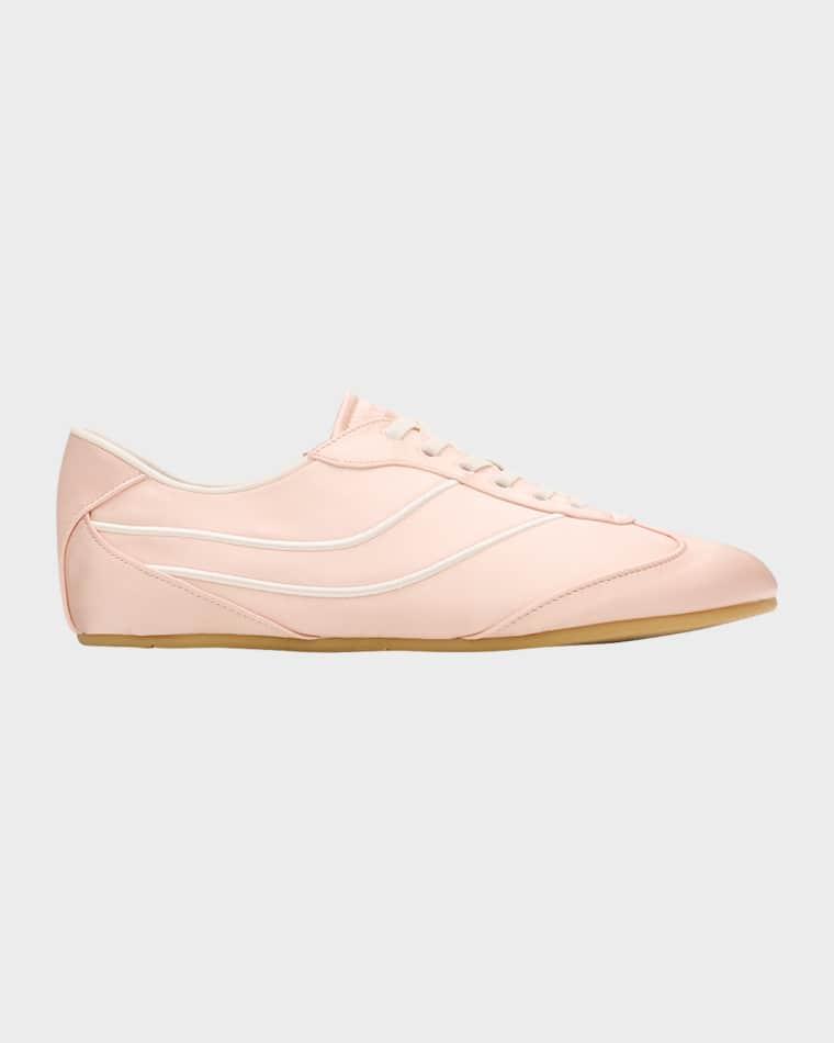 Sunset Satin Low-Top Trainers by VINCE