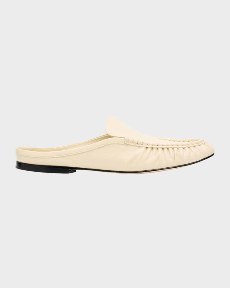 Tevin Leather Loafer Mules by VINCE
