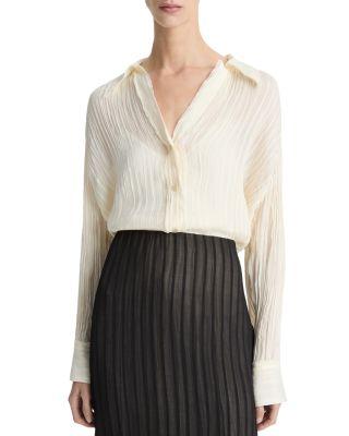 Textured Stripe Top by VINCE