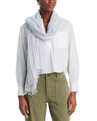 Tri Stripe Cotton Scarf by VINCE