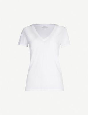 V-neck cotton-jersey T-shirt by VINCE