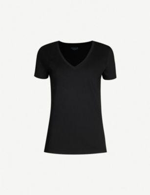 V-neck cotton-jersey T-shirt by VINCE