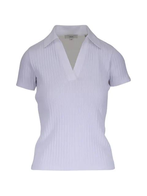 V-neck ribbed T-shirt by VINCE