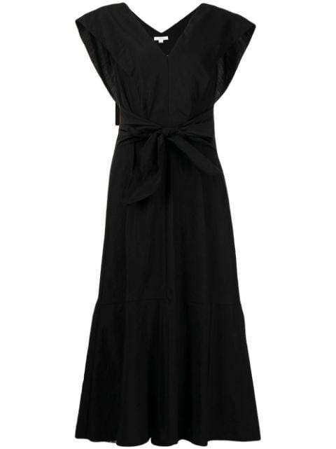 V-neck sleeveless midi dress by VINCE