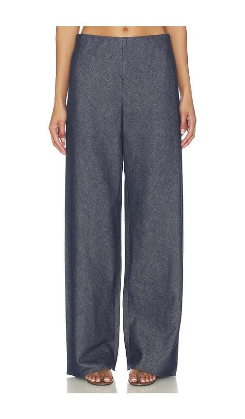 Vince Colette Chambray Bias Pant in Navy by VINCE