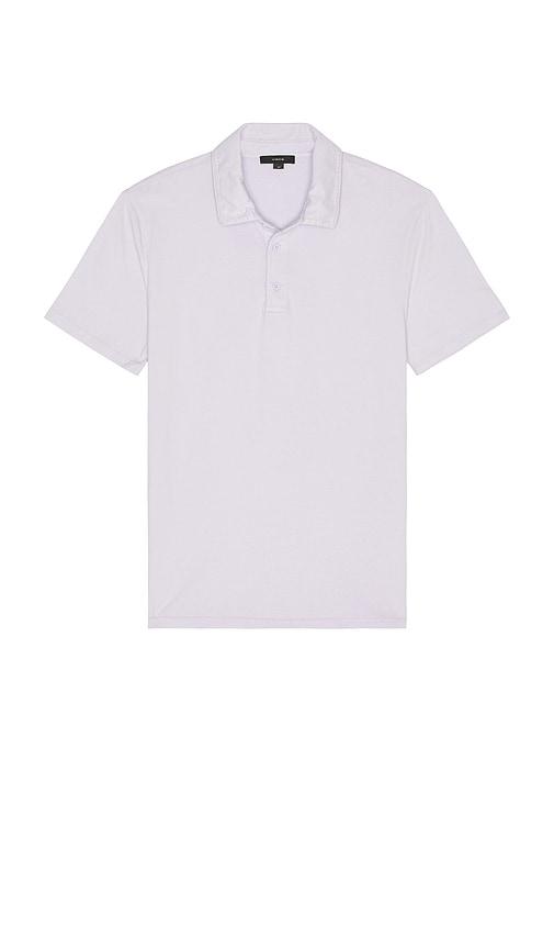 Vince Garment Dye Polo in Lavender by VINCE
