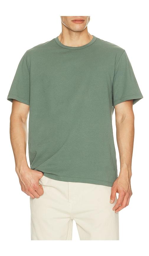 Vince Garment Dye Short Sleeve Tee in Green by VINCE