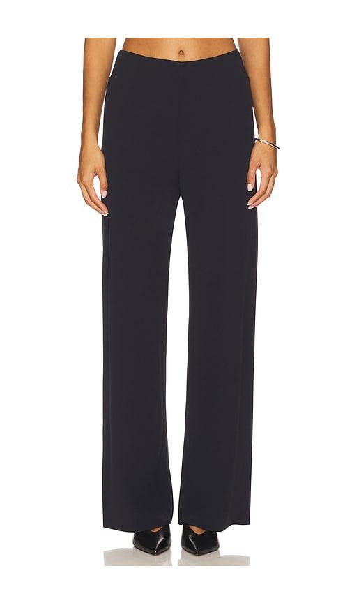 Vince High Waisted Bias Pant in Navy by VINCE