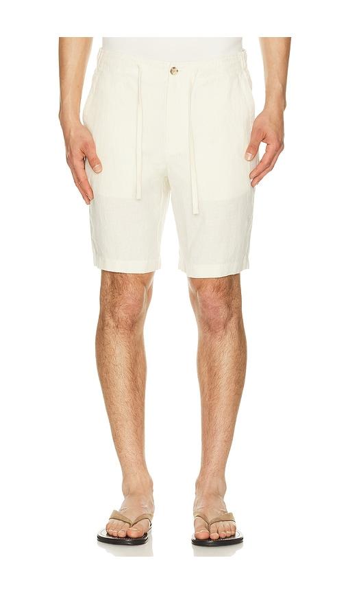 Vince Patch Pocket Drawstring Short in White by VINCE