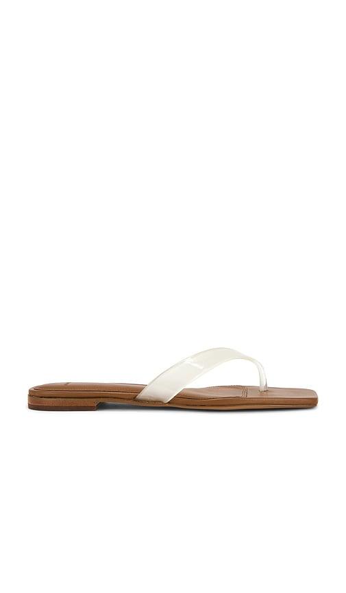 Vince San Juan Thong Sandal in White by VINCE