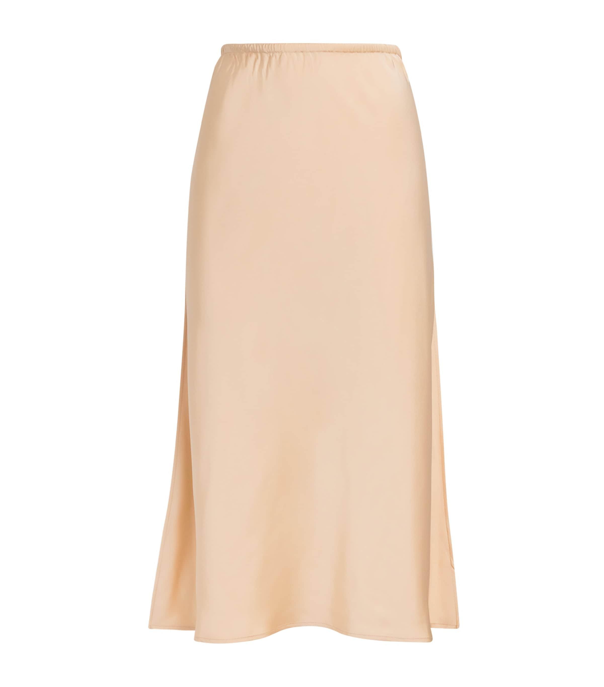 Vince Satin Midi Skirt by VINCE