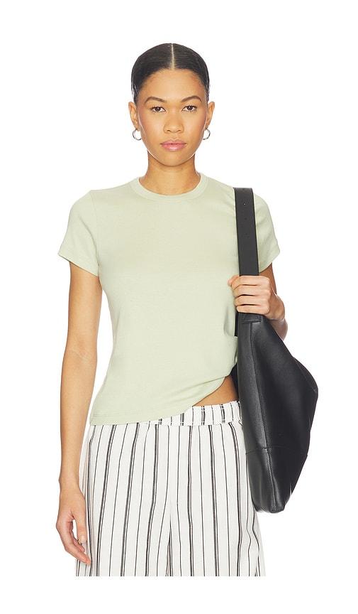 Vince Shrunken 90s Tee in Sage by VINCE