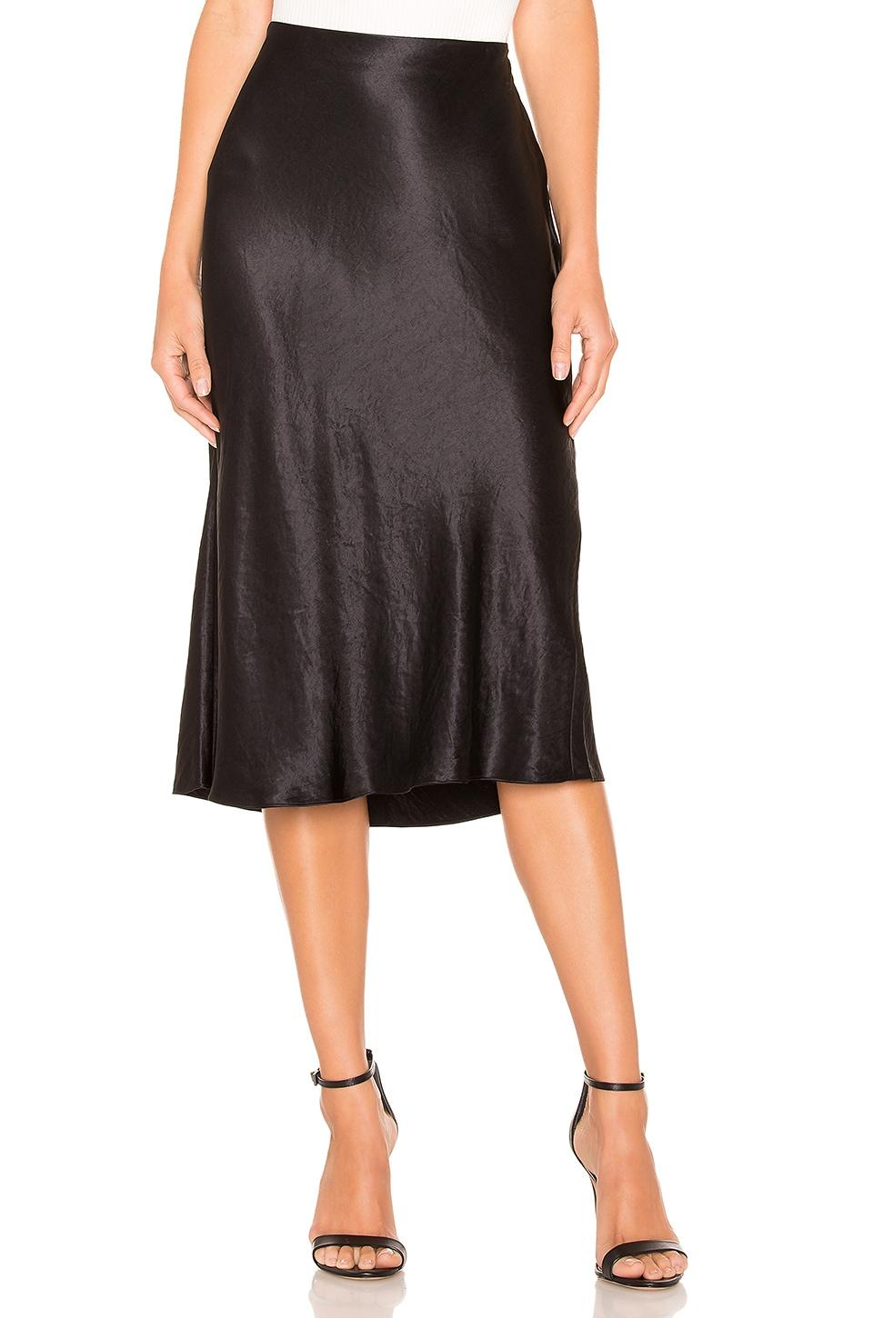 Vince Slip Skirt in Black by VINCE