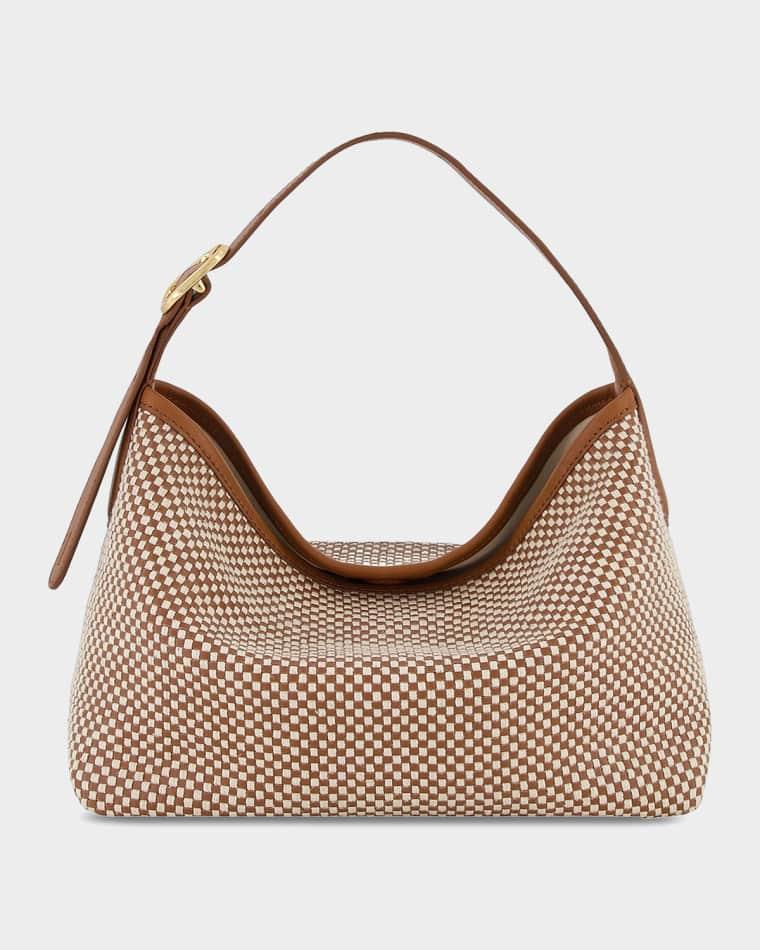 Vivian Woven Leather Hobo Bag by VINCE
