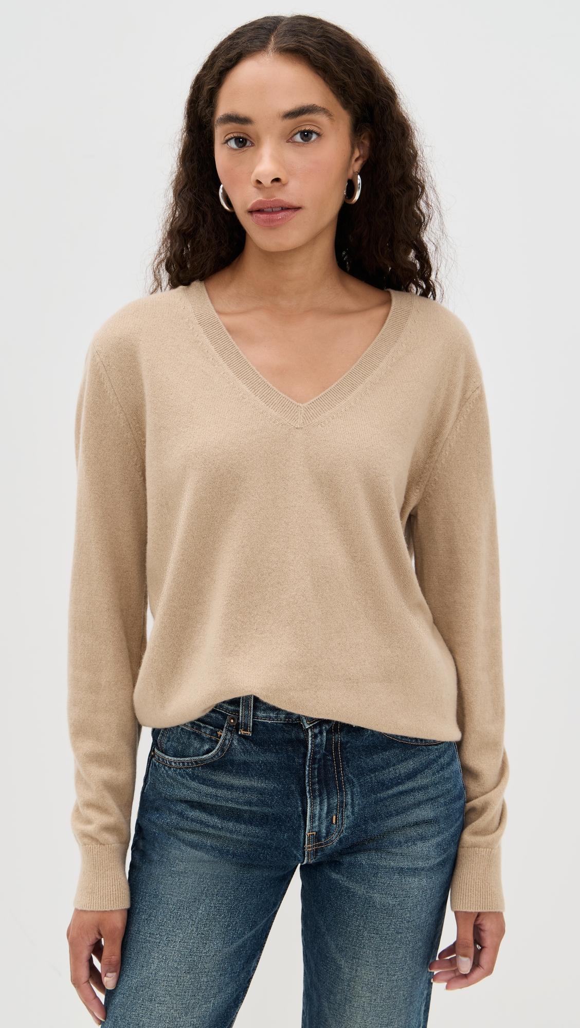 Weekend V Neck Cashmere Pullover by VINCE