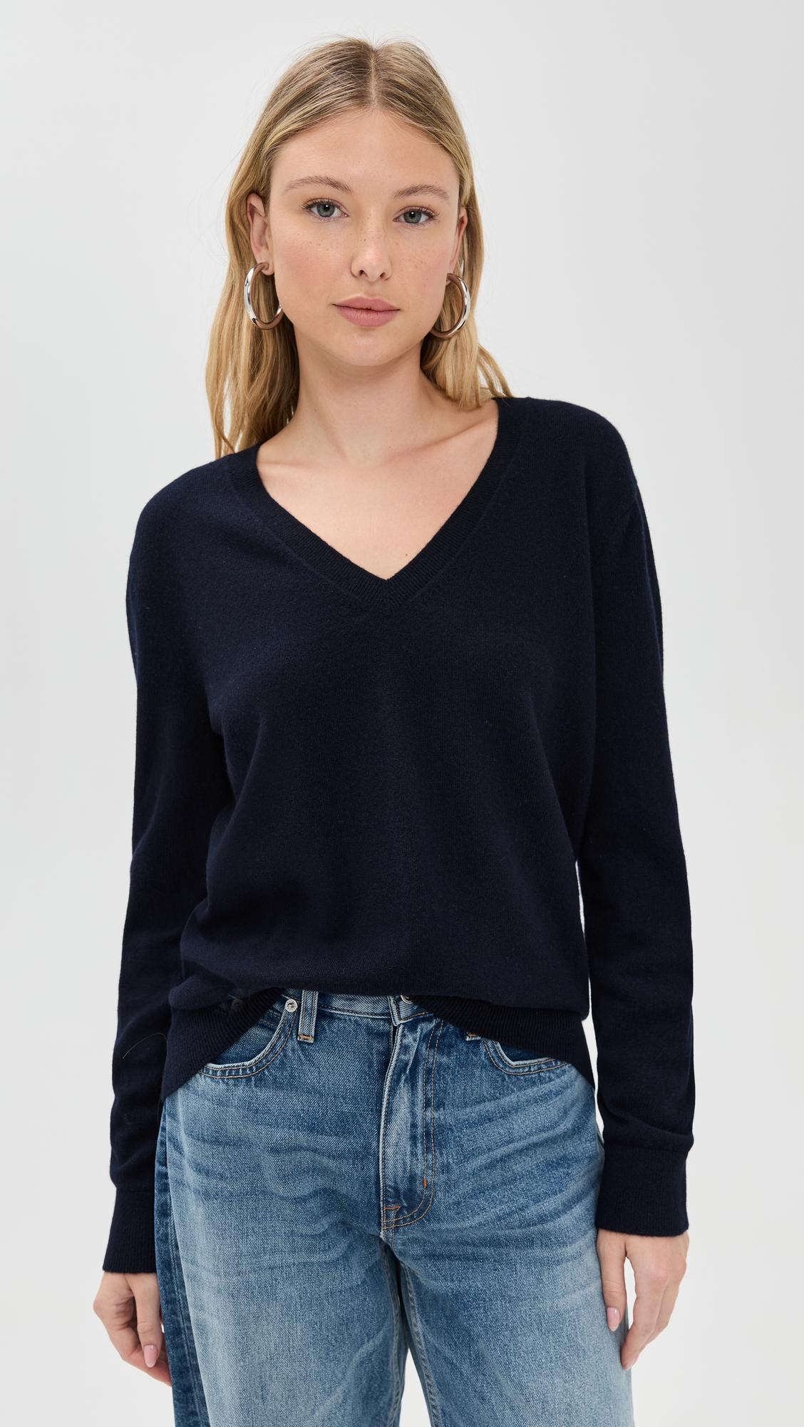 Weekend V Neck Cashmere Pullover by VINCE