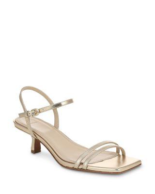 Women's Tilda Leather Kitten Heel Sandals by VINCE