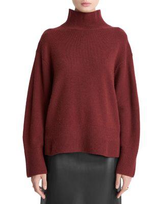 Wool Cashmere Turtleneck Side Slit Sweater by VINCE