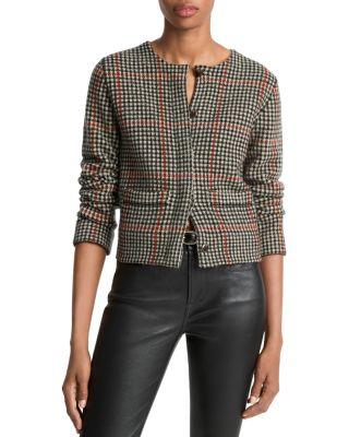 Wool & Cashmere Crewneck Cardigan Sweater by VINCE