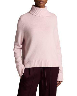 Wool & Cashmere Swing Turtleneck Slit Sweater by VINCE