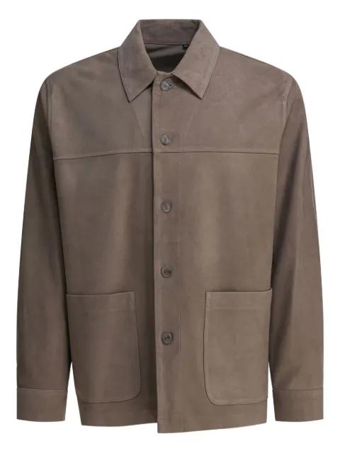 button-down patch-pocket jacket by VINCE