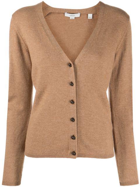 buttoned-up V-neck cardigan by VINCE