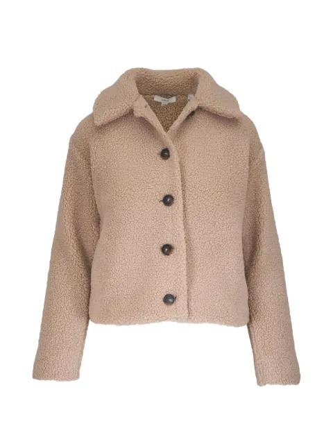 collared sherpa jacket by VINCE