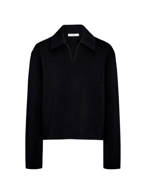 collared zip polo shirt by VINCE