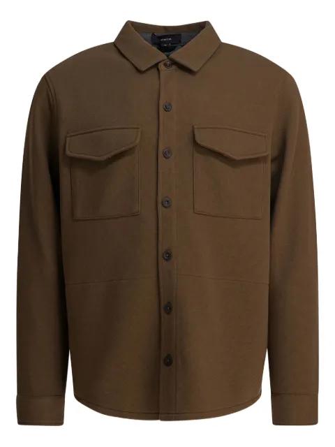 cotton blend shirt jacket by VINCE