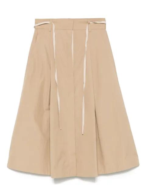 cotton midi skirt by VINCE