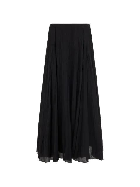 crinkled panelled long skirt by VINCE