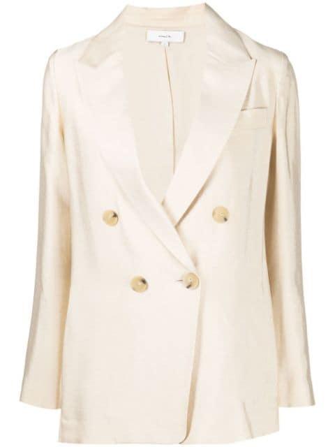 double-breasted tailored blazer by VINCE