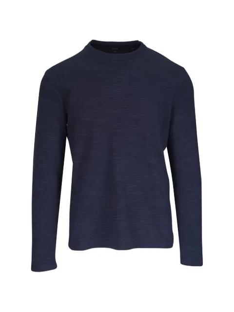 double-knit cotton-blend long-sleeve T-shirt by VINCE