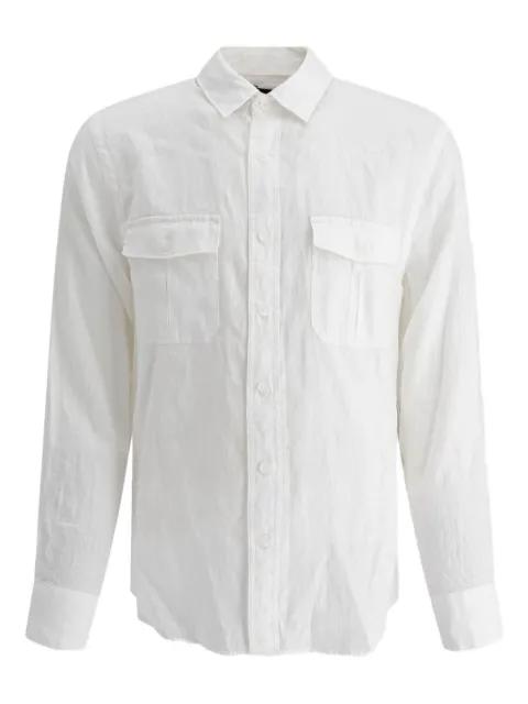 double-pocket linen shirt by VINCE