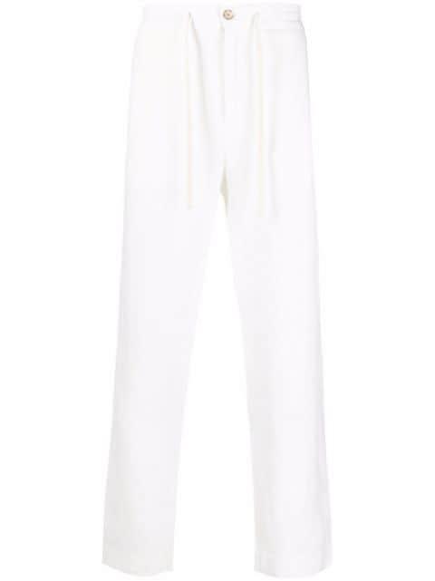 drawstring straight-leg trousers by VINCE